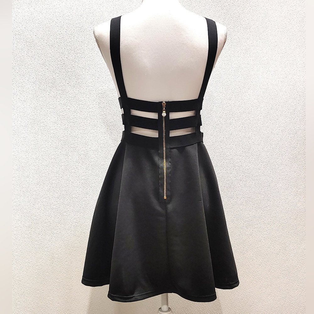 Blue Tide Suspender High Waisted Skirt - Picture 2 of 5